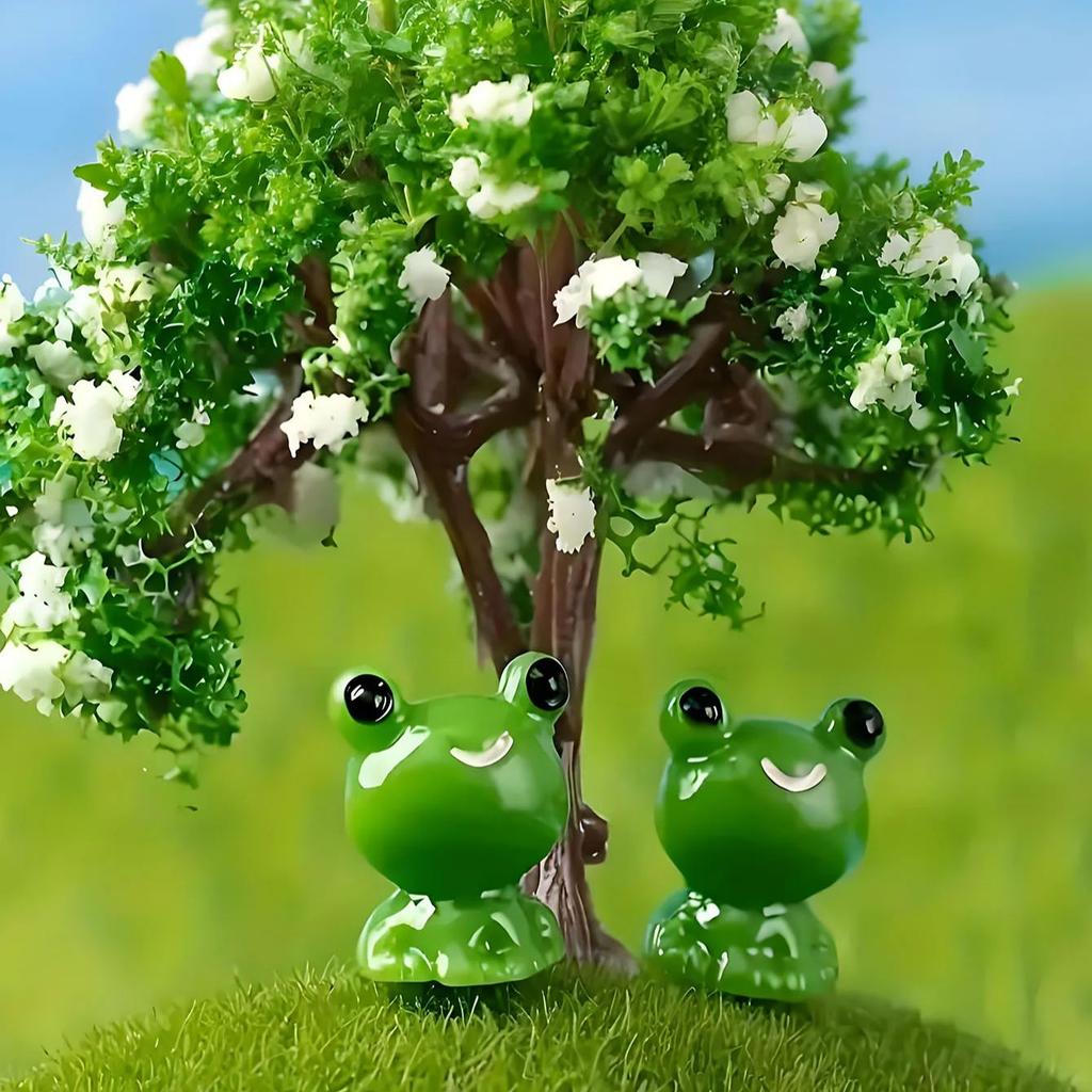 Non-Toxic Moss Micro Landscape Creative Cute Small Animal Frog Little Yellow Duck Doll Decoration Miniature Miniature Ornaments For Diy
