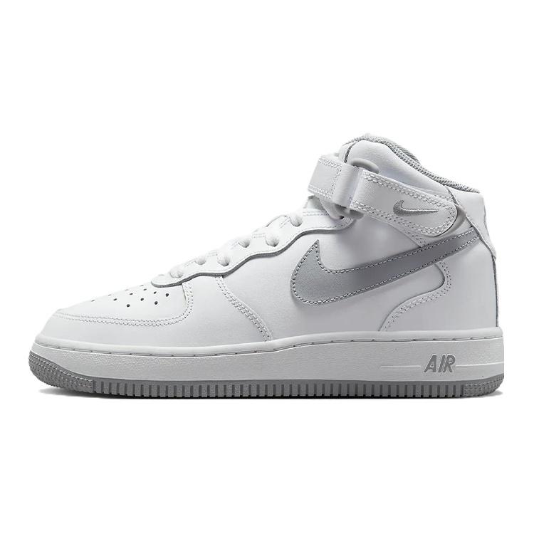 (GS) Nike Air Force 1 Mid LE White Wolf Grey Kids DH2933-101 EU 36