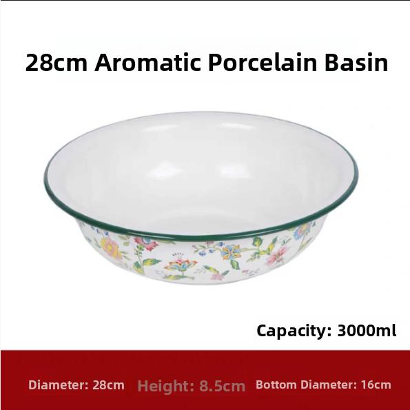 YAHOO Speciale Set Bacinelle Smaltate Thi per Uso Domestico Bacinella per Lavare Verdure Bacinella per Ripieno Ravioli rotonda ape Utensili da Cucina Fatti a Mano