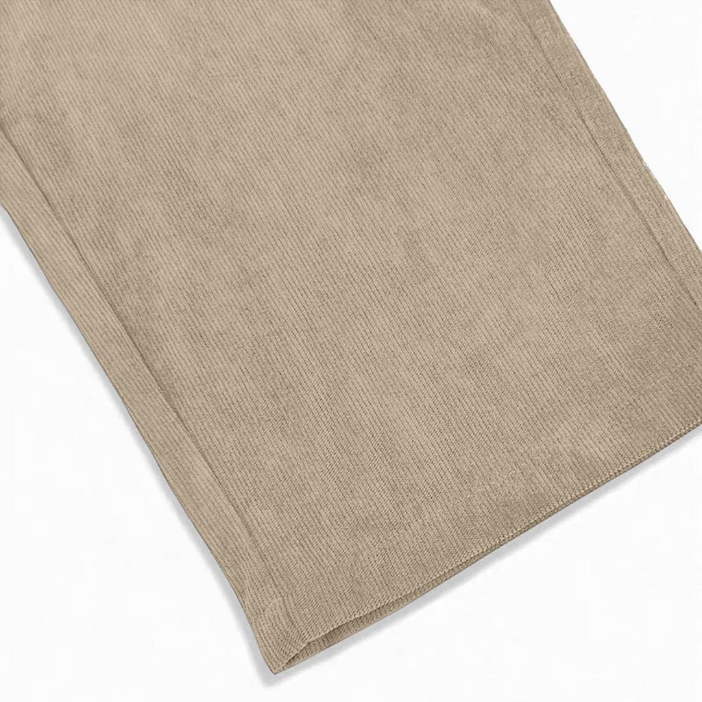 Pantalones Casuales Holgados para Hombre, Cintura Elástica con Cordón, Ligeros con Bolsillos, Cómodos y Transpirables Pantalones de Pana