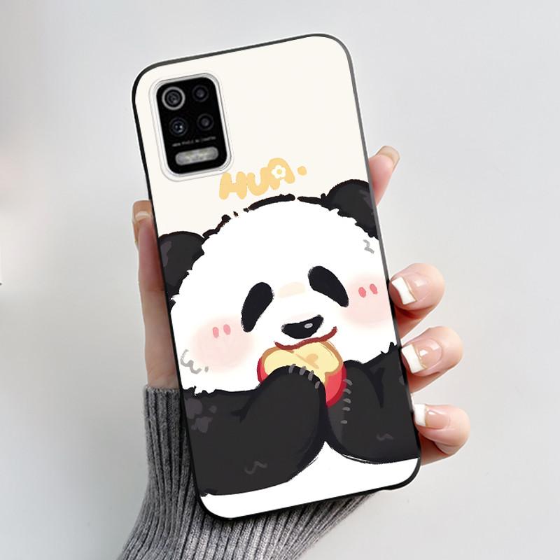 Case For LG K52 Q52 K62 Phone Case Luxury Cute Love Rabbit Funny Ultra Thin Slim Soft Black TPU Silicone Protective Back Cover