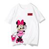 Minnie Mouse Cotton Unisexs Cotton Tshirt Summer New Unisexs and Womens Couples Oversized Casual Street Wear