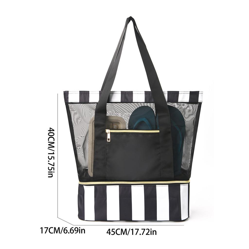 Modern Double Layer Travel Organizer With Breathable Design For Beach And Trip