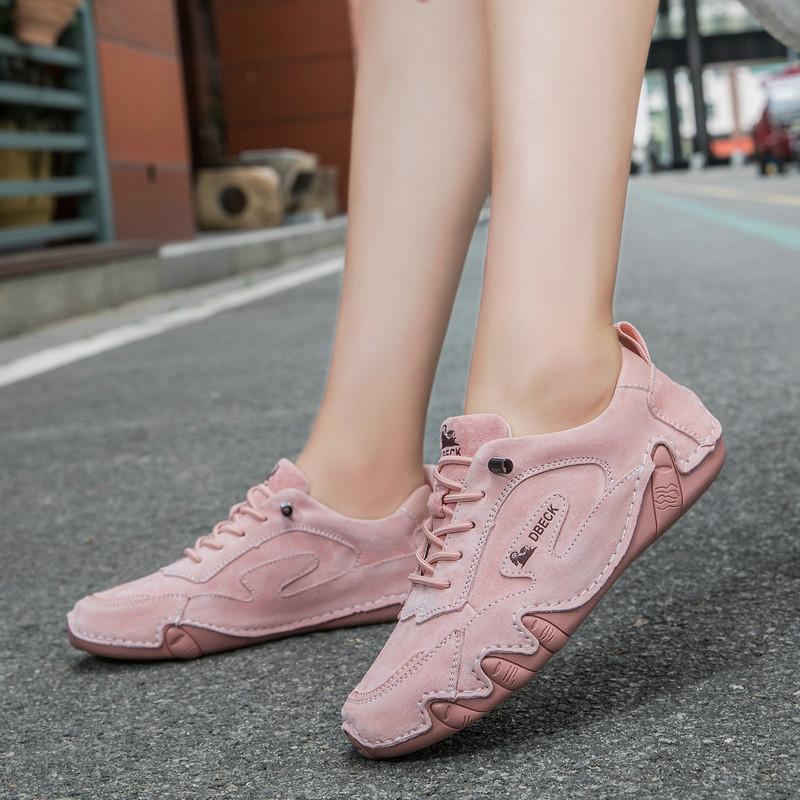 Genuine Leather Plus Size Unisex Shoes Outdoor Casual Shoes Autumn and Winter Shoes Couple Sneakers