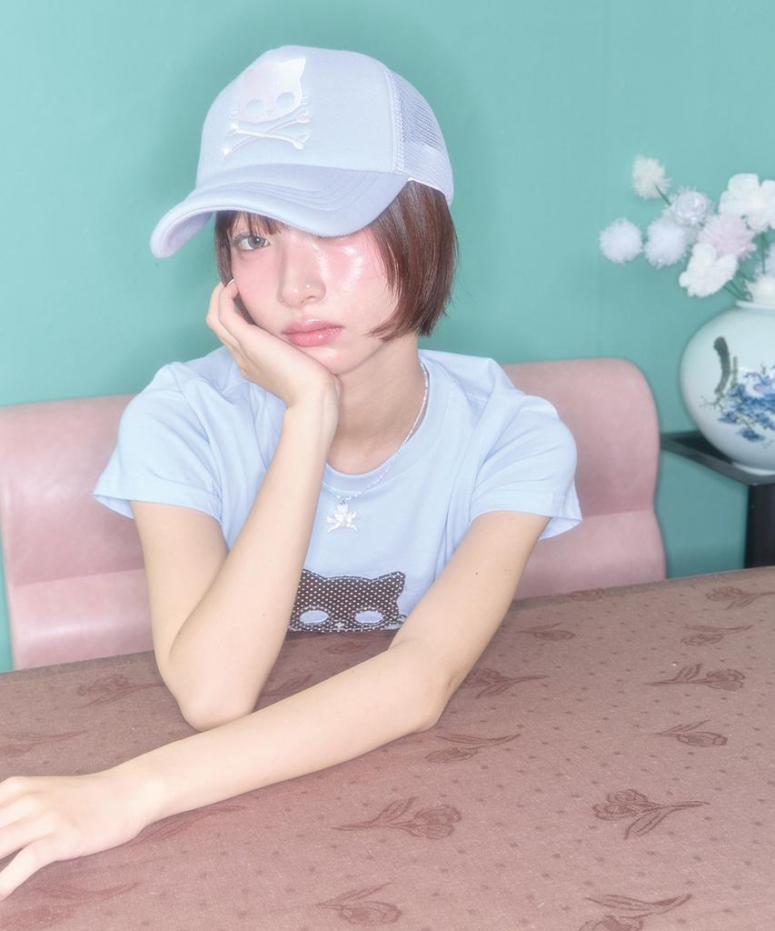 Syakili Kiri Skull Trucker Cap (Blue)
