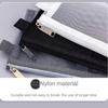 Large-Capacity Mesh Pencil Bag Nylon Stationery Pouch New Transparent Stationery Bag  Kids