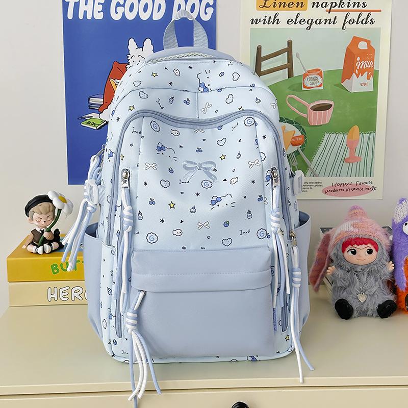 Schoolbag new high-value Japanese fresh and sweet literary and cute butterfly backpack junior high school students lightweight travel backpack