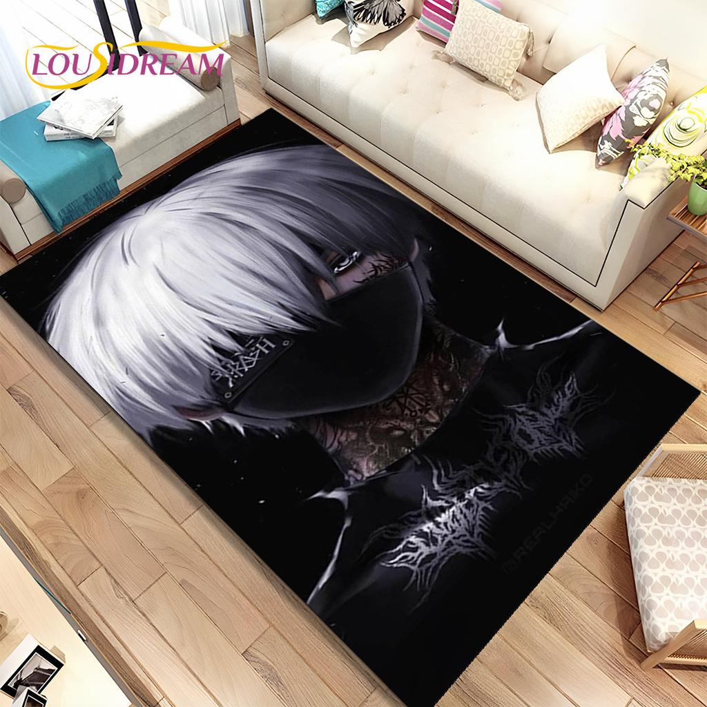 Japan Anime Tokyo Ghoul Cartoon Area Rug,Carpet for Home Living Room Bedroom Sofa Doormat Kitchen Decor,kids Non-slip Floor Mat