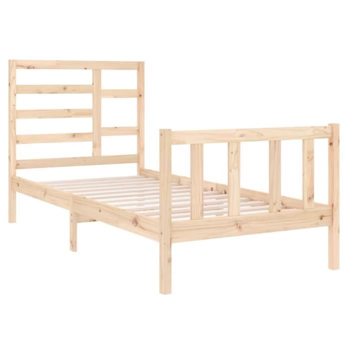 VidaXL Bed Frames Solid Wood 90x190 Cm Single 3105890