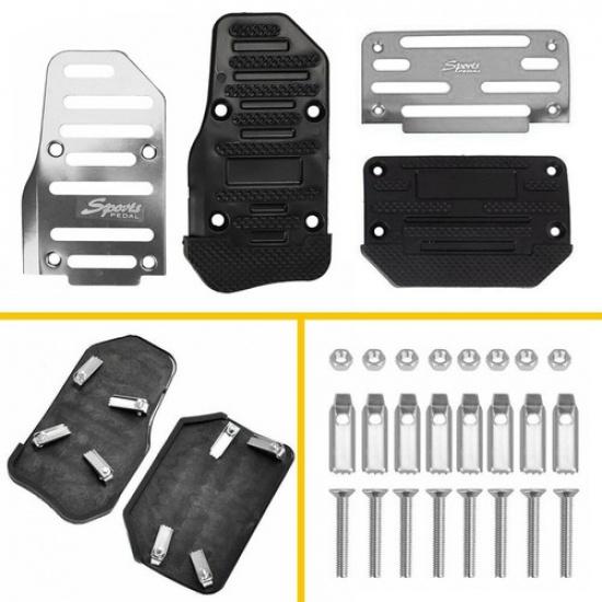 2PCS Universal Non-Slip Automatic Gas Brake Pedal Foot Pad Cover Car Accessories