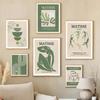 Matisse Gallery Museum Wall Art Poster Print Green Canvas Painting Fashion Abstract Modern Oil Line Woman Room Home Decor Mural