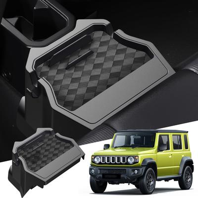 WEIPIN Rear Console Storage Box for 2025 Suzuki Jimny Rear Storage Small Item Car Fits Interior Storage Jimny Custom Parts JB64W/JB74W/Jimny Seater,