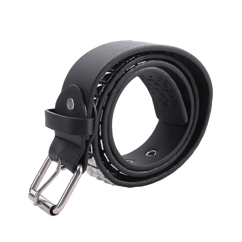 new luxury square bead rivet belt metal pyramid straps men and women punk rock hardware jeans designer female waist belts