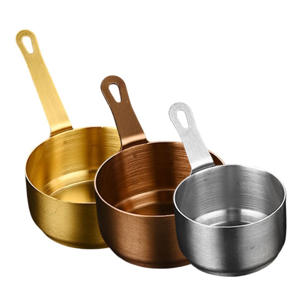 High Temperature Resistant Sauce Pan 100ML Stainless Steel Pot for Easy Use