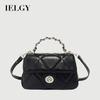Ladies Messenger Bag Pink Fashion Diamond Chain All-Match Small Square Bag Portable