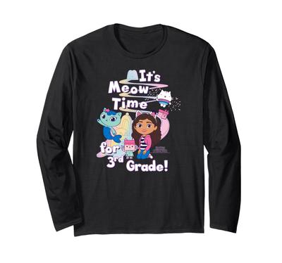 DreamWorks Gabby's Dollhouse 3rd Grade Long Sleeve T-Shirt