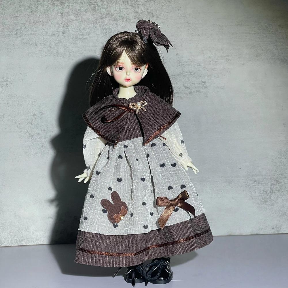 Niedliches 30cm Puppenoutfit Ersatzkleidung 1/6 BJD Puppe Prinzessinnenkleid Set Sweet Lolita Dienstmädchenkleidung Puppenzubehör Mädchengeschenk