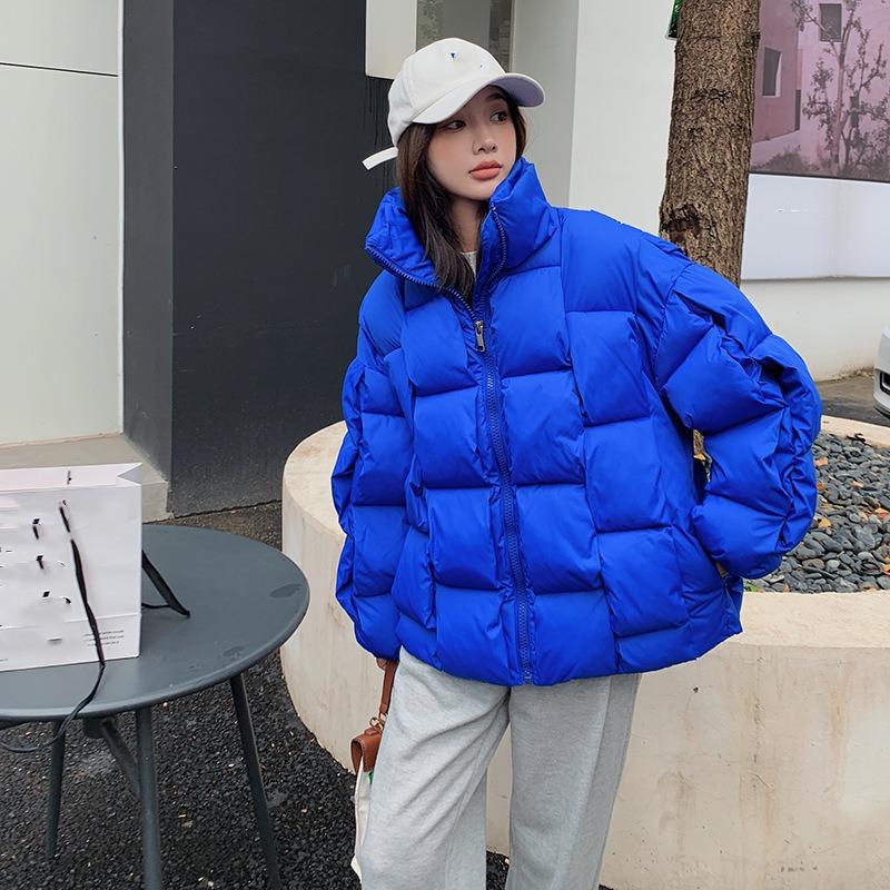 Women's Autumn and Winter Jackets Stand Collar Loose Fashionable Three-Dimensional Braided Warm Jackets for Men and Women In 5 Colors