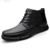 Mode 2024 Winter Heißverkauf Herren Baumwollschuhe Plüschdesign Dicke Sohle High Top Freizeitschuhe Street Trendy Herren Arbeitskleidungsschuhe