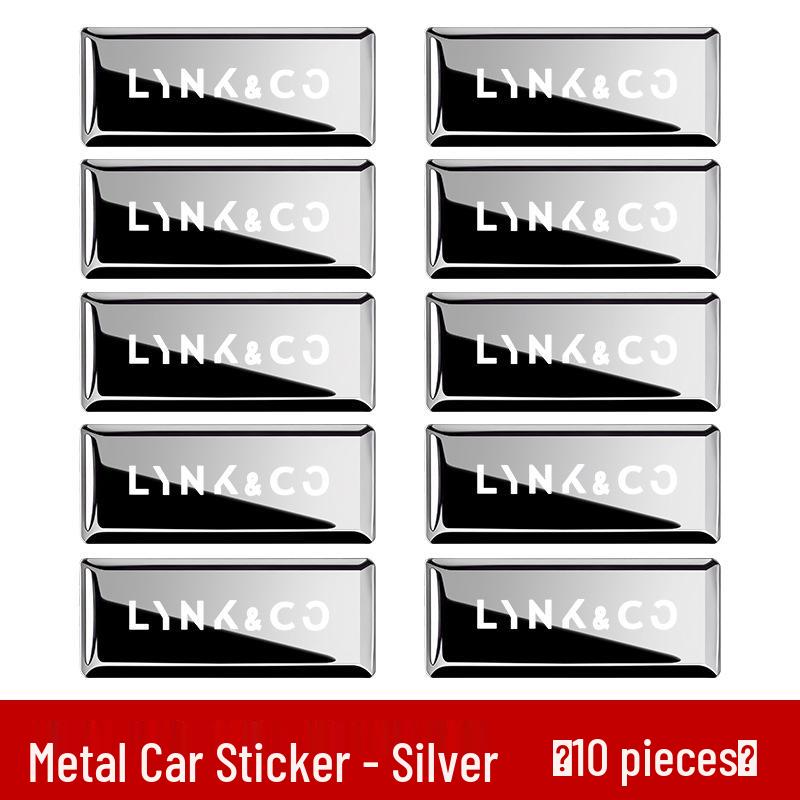 Lynk & Co Car Emblem Decorative Metal Sticker for Models 01/03/06/07/08/900/Z20