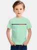 T-shirt da ragazzo Semplice Stampa Lettere Parigi Estiva Manica Corta Magliette Ampie Moda Girocollo Righe Streetwear Abbigliamento Bambini