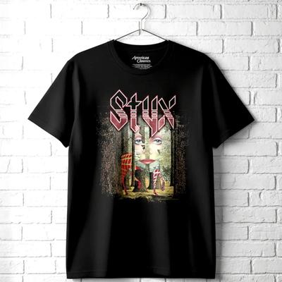 Styx Grand Illusion Herren T-Shirt Rockband Albumcover Konzerttour Musik Merchandise
