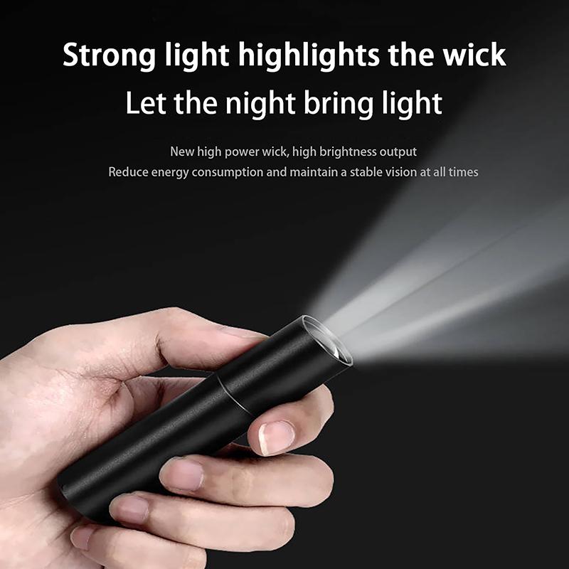 Led Strong Light Flashlight Rechargeable Multi-Purpose Long-Distance Shooting Portable Super Bright Household Small Mini Portabl