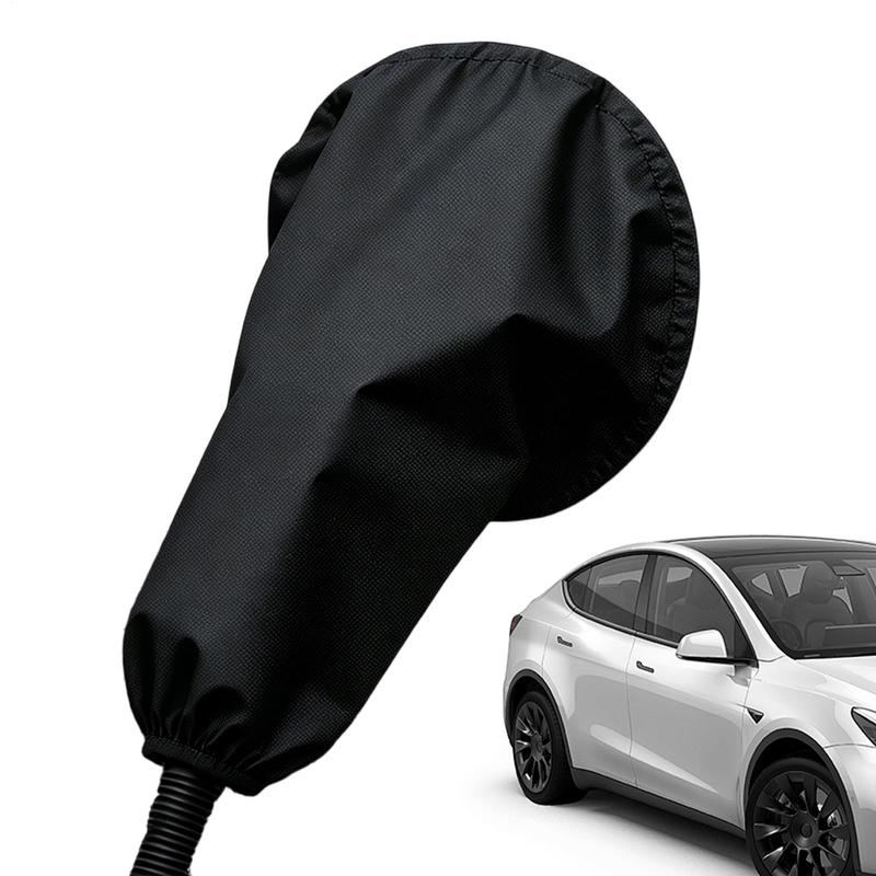 EV Charging Port Cover Magnetic Waterproof Dustproof Car Charger Port Rain Cover PVC EV Plug Cover With Drawstring