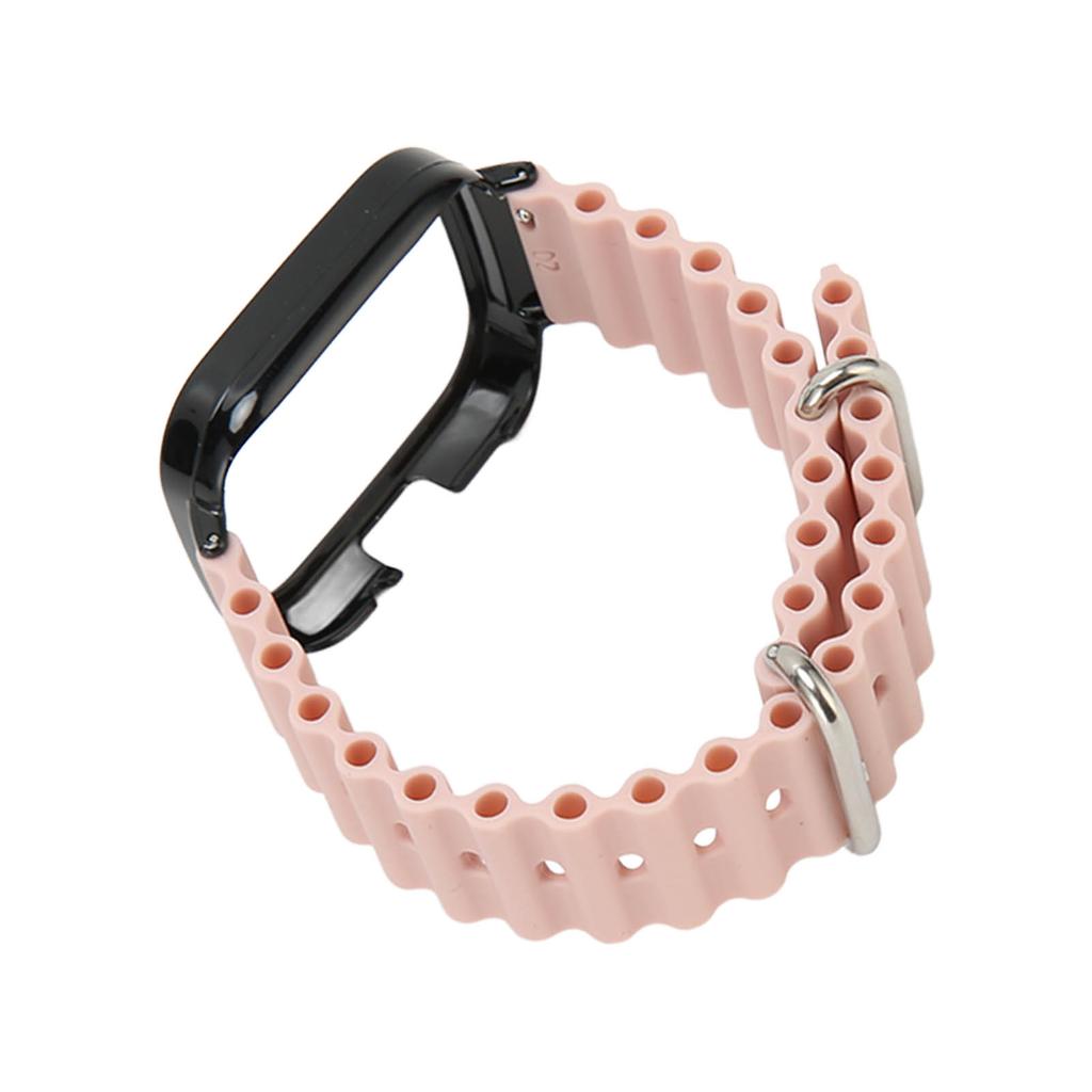 2 In 1 Watch Strap Protective Case Silicone Adjustable Replacement Strap Case for Redmi Watch 3