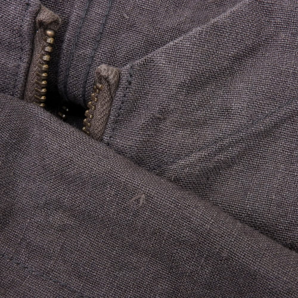 NIGEL CABOURN FRENCH WORK VEST HEMP Men's Charcoal Gray 48 Best 48 Charcoal grayUsed