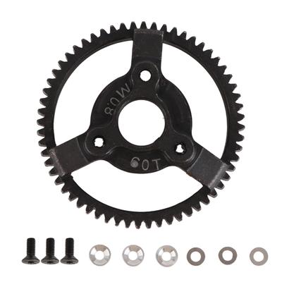 RC Car Steel Spur Gear 32P 0.8M Steel Spur Gear Replacement for Traxxas Slash 1 10 2WD 60T