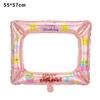 Diy Photo Frame Balloon Birthday Party Decoration Aluminum Film Balloon Graduation Scene Arrangement Props Atmosphere Arrangement