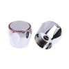 2Pcs Hot Cold Tap Top Head Faucet Cover Chrome Plated Replacement Set Kitchen Bathroom Faucet Handle Fixture Accessories