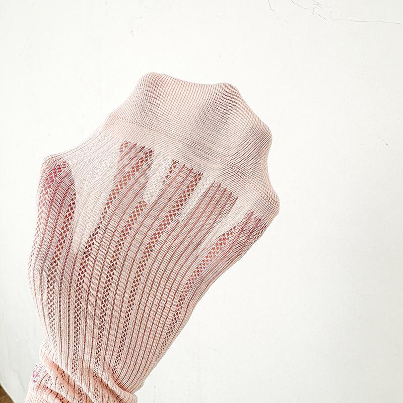 Girls' Short Socks, Ballet Style Thin Spring and Summer Shallow Socks, Girls' Bow Short Tube Mesh Socks, Girls'