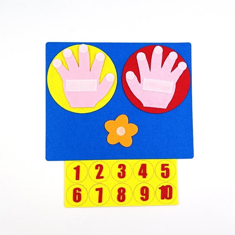 Colț de grădiniță DIY: Materiale Didactice Puzzle Numere din Pâslă