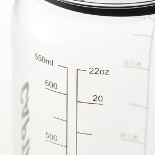 Captain Stag (CAPTAIN STAG) Water Bottle, Sports Bottle, 650ml, Direct Drinking, with Rice Graduations, 4.5 Cups, White, UE-3390