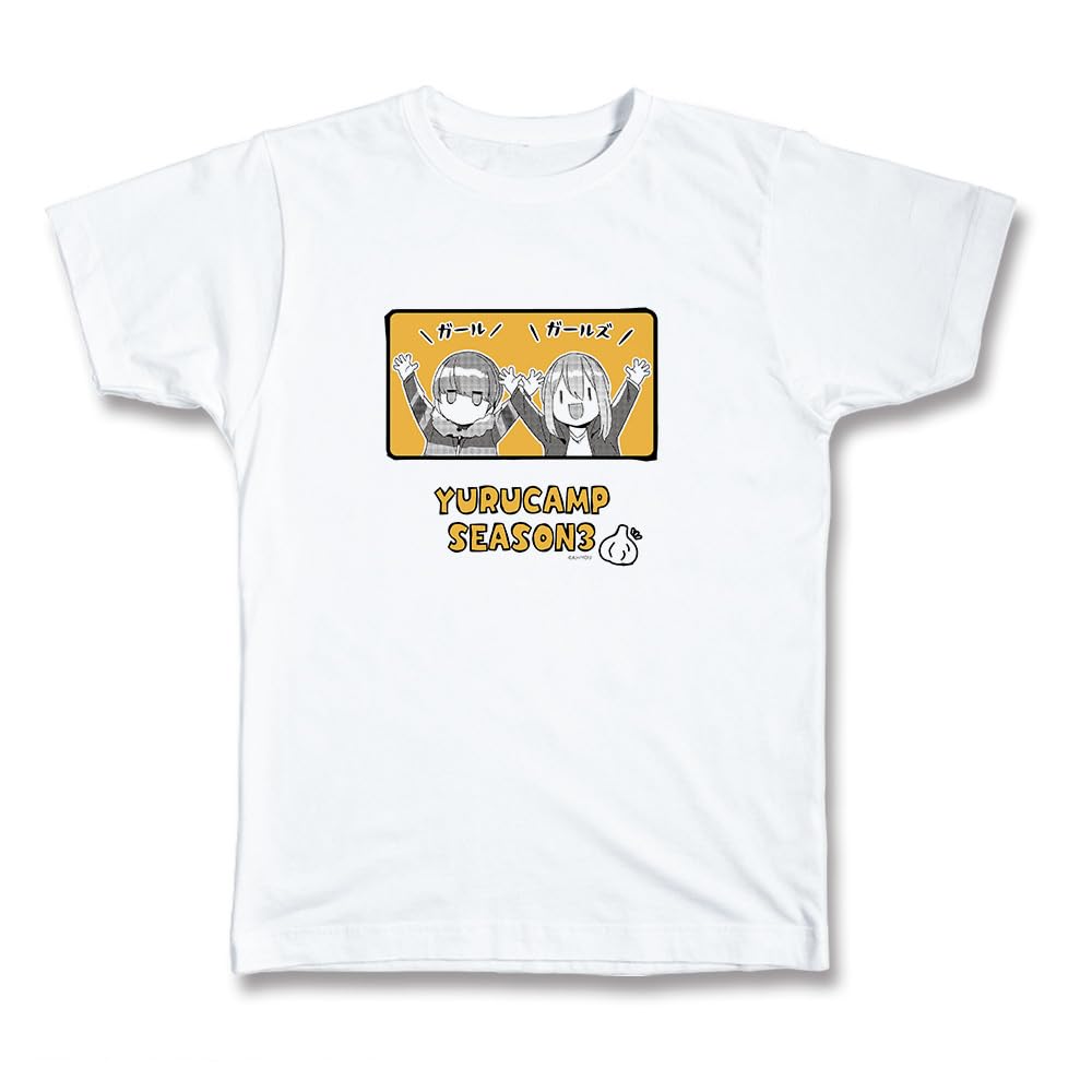 

Yuru Camp СЕЗОН3 размер XL Кагамихара Надэсико Сима Рин Расслабленная футболка Вер.2 & TSAN-YX03-m01