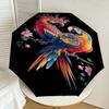 1PC Parrot Flowers Automatic Open/Close Umbrella with Windproof, 8-Rib Sturdy Canopy, Durable Ribs, Fashionable Design, Outdoor Accessory, Fun Prin, H