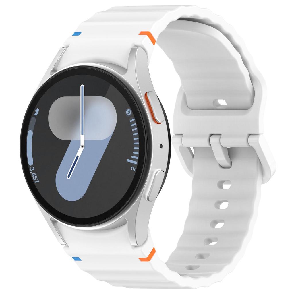 Compatible Silicone Strap with Colorful Buckle for Samsung Galaxy Watch7/FE/6/5/4
