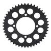 420 45T Motorcycle Rear Sprocket Steel Black 12 Round Holes Chain Sprocket Cog for Karts ATV