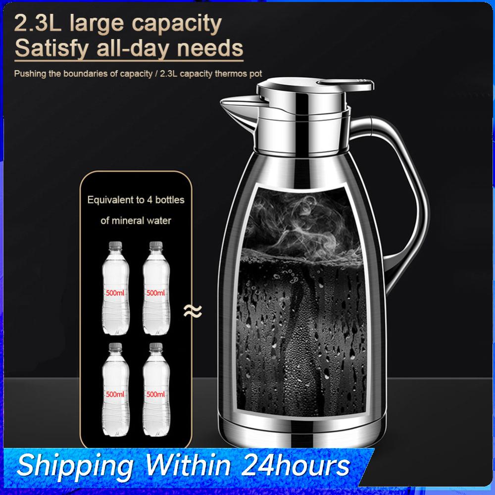 2.3L Insulated Kettle Stainless Steel Liner 316 Stainless Steel Insulated Vacuum Flask Pot Keeping Hot Household Water Container China Mainland