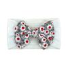 baby new children's hair accessories cute baby floral seamless wide headscarf nylon bow baby headband