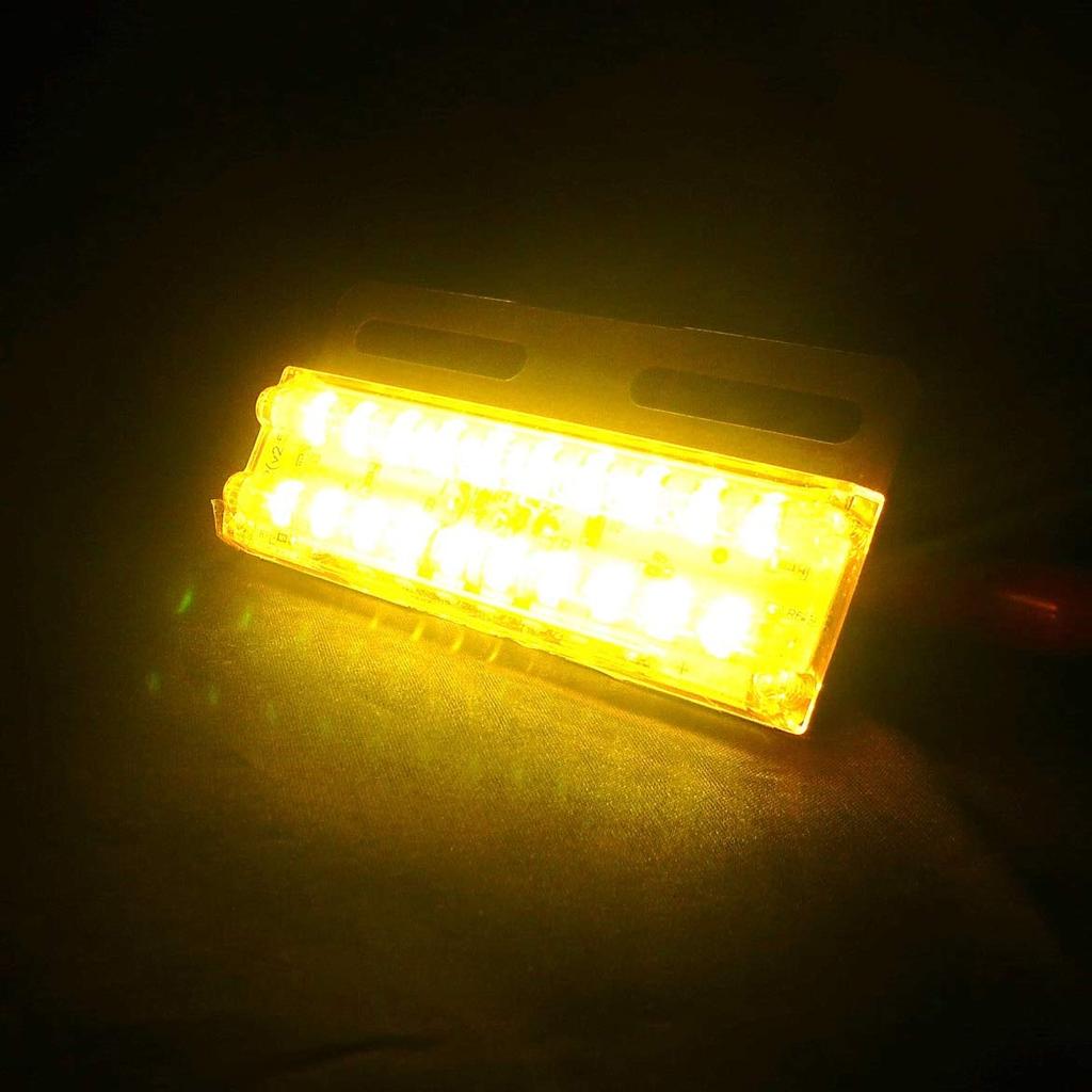 Customize Truck Side Marker Square with Under 26 Set of Orange Lamps, Lamps, LEDs, 24V, Universal, 10,