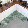 Plaid Kitchen Mat Nordic Long Non Slip Kitchen Carpet for Floor Black Grey Entrance Doormat Bath Mats Hallway Rug Home Decor