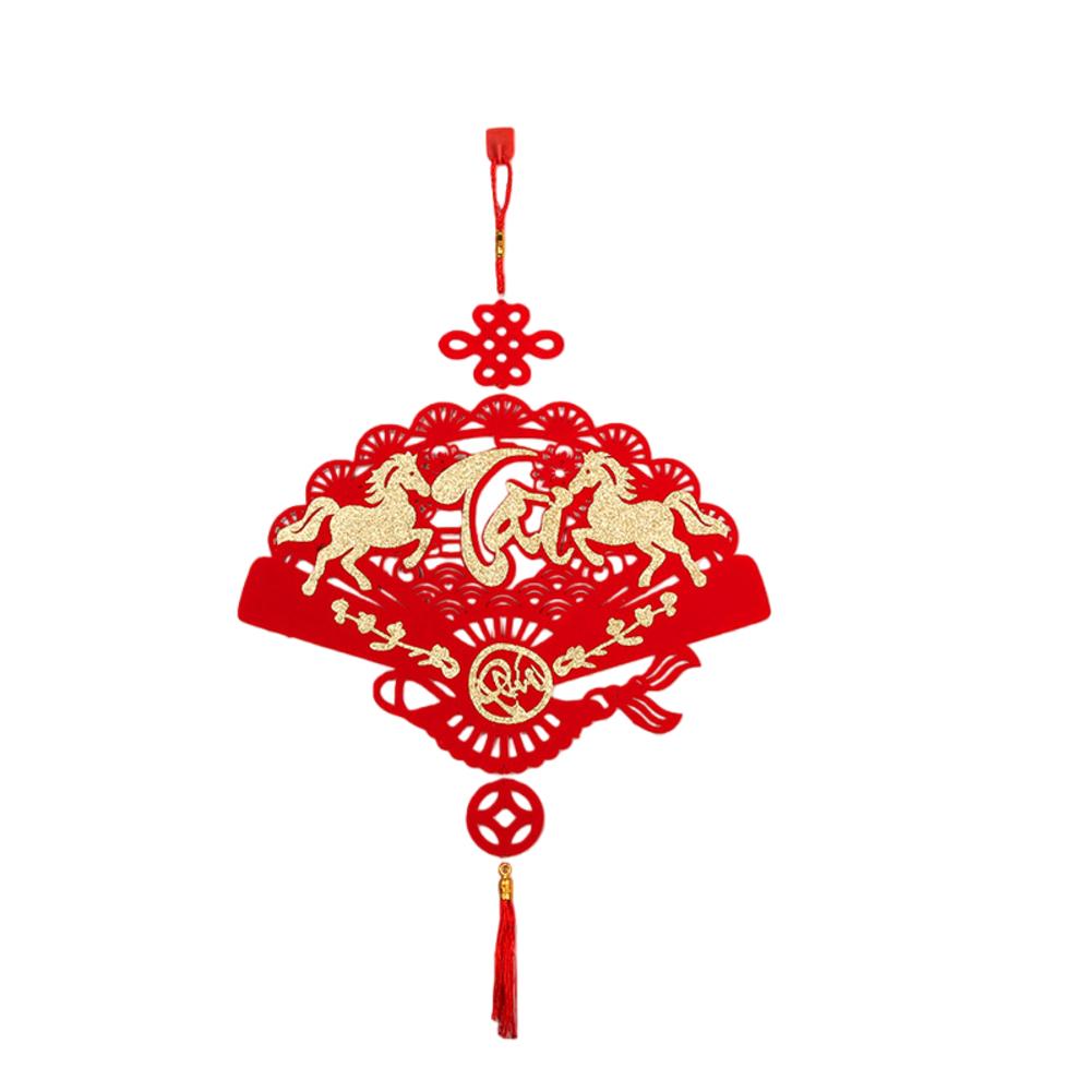 Tet Celebration Tet Hanging Pendant Lunar New Year Charm Traditional Symbols For Good Fortune Non-woven Fabric