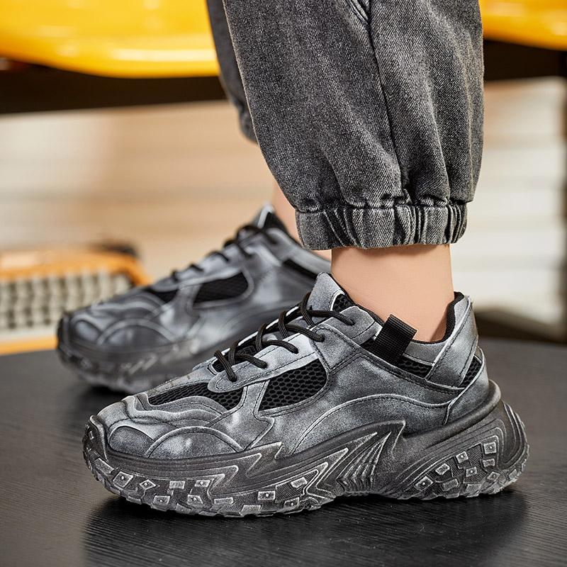 Thick Sole Autumn Sports Shoes Man 2024 Trend Spring Hot Sale Men's Casual Fashion Comfortable Outdoor Running Board Sneakers 44