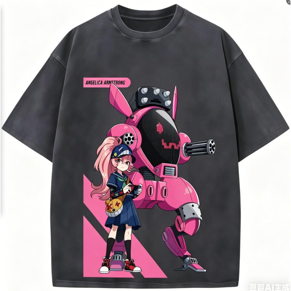 Zenless Zone Zero Anime Lover Washed T-shirt Year round clothing high quality personality Clothes Plus Size Unisex New Model Couples tee