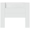 LED Headboard with Storage Space White Wood Based Material