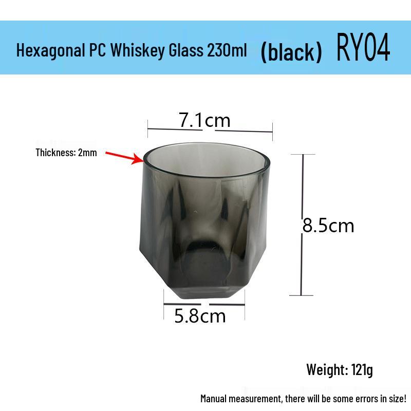 Durable PC Acrylic Beverage Cup: Heat, Cold & Drop Resistant for Restaurants