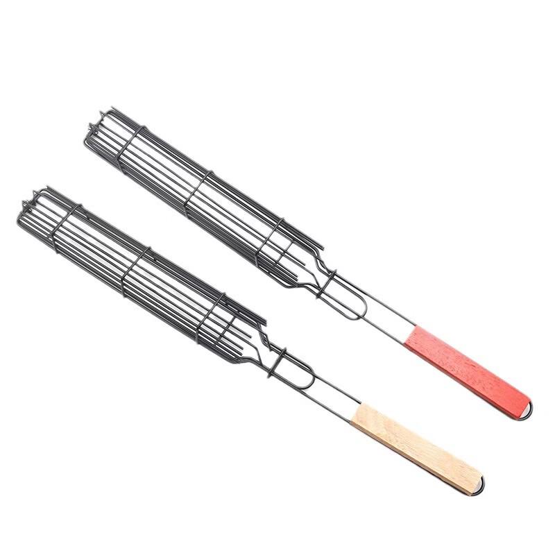 ZISIZ BBQ Grilling Basket and Skewer Set